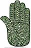 TraciBunkers.com - Henna Stencils: Small Hand (no. 10) original
