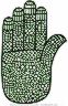 TraciBunkers.com - Henna Stencils: Small Hand (no. 12) original