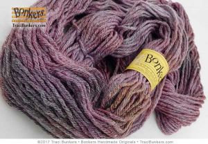 TraciBunkers.com - Hand-dyed Touch of Frost Worsted-Weight Yarn in Wineberry