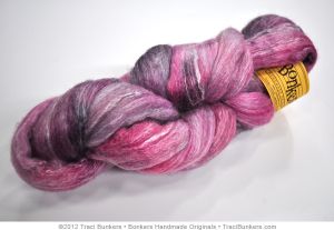 TraciBunkers.com - Hand-dyed Bamboo \'n Merino Spinning Fiber: Cranberry bm_cranberry_01.jpg