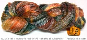 TraciBunkers.com - Hand-dyed Bamboo \\\'n Merino Spinning Fiber: Harvest TraciBunkers.com - Hand-dyed Bamboo \'n Merino Spinning Fiber: Harvest