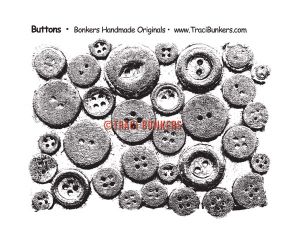 TraciBunkers.com - Grungey Buttons Rubber Stamp Sheet buttons-1.jpg