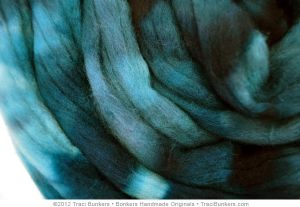 TraciBunkers.com - Hand-dyed Superwash Merino Spinning Fiber: Emerald Forest swm_emeraldforest_03.jpg