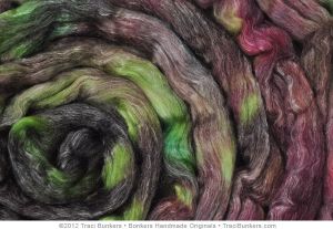 TraciBunkers.com - Hand-dyed Tencel \\\'n Merino Spinning Fiber: Pavoreal tm_pavoreal_03.jpg