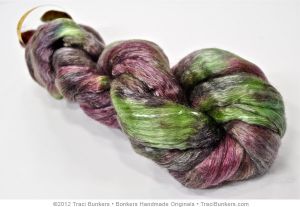 TraciBunkers.com - Hand-dyed Tencel \\\'n Merino Spinning Fiber: Pavoreal tm_pavoreal_07.jpg