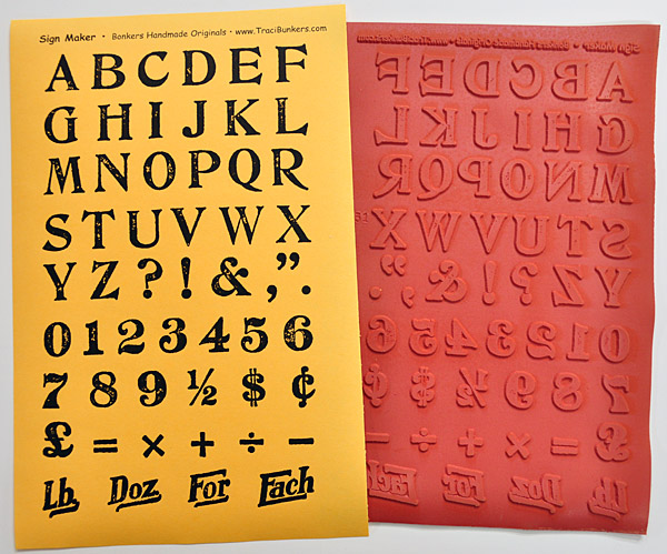 8mm Sign Language Alphabet Letter Stamp Set - SGCH-SIGN